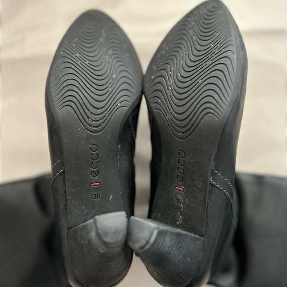 ECCO Boots Black Leather (Knee High) - Picture 2 of 4